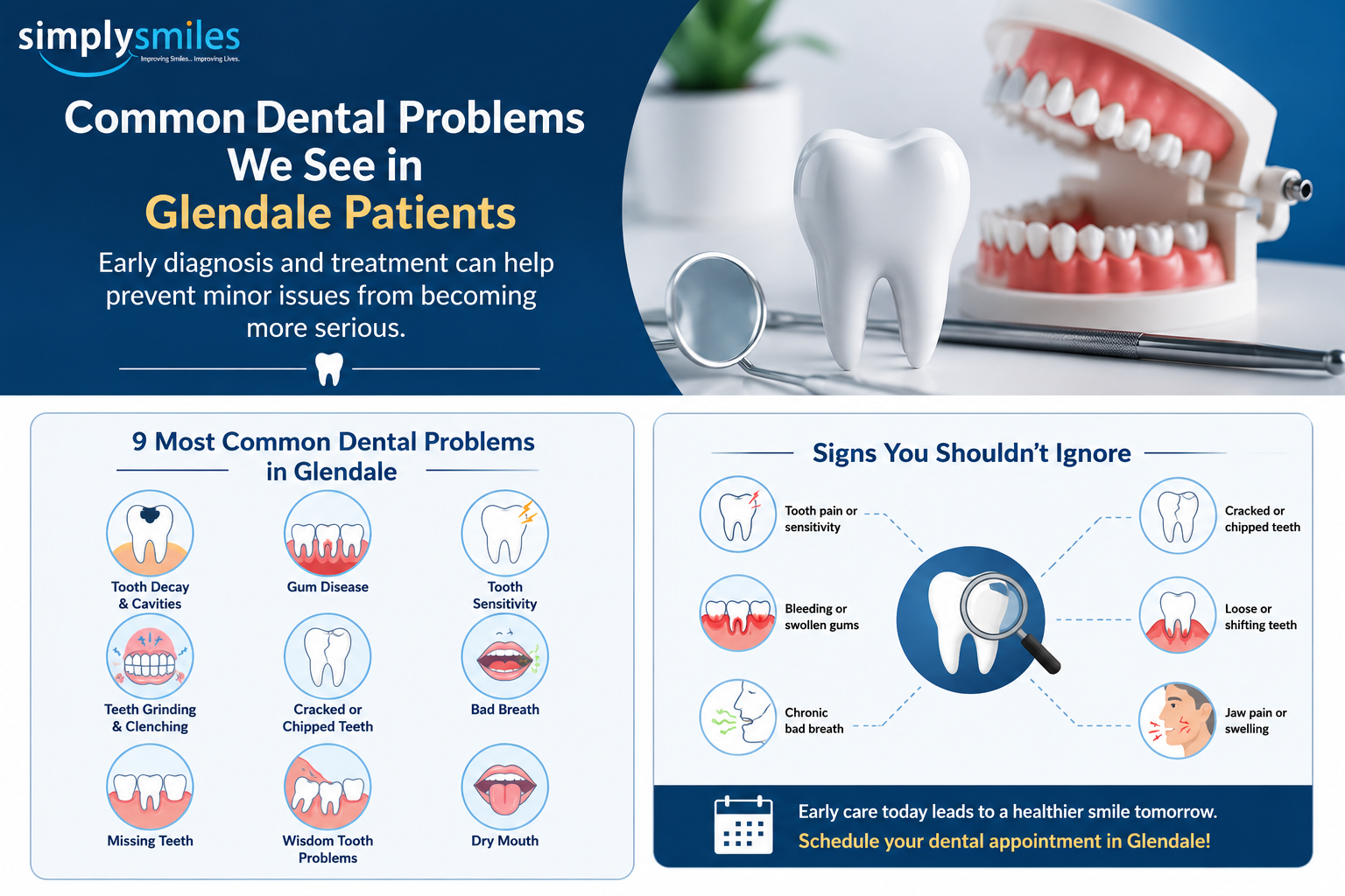 Common Dental Problems We See in Glendale Patients