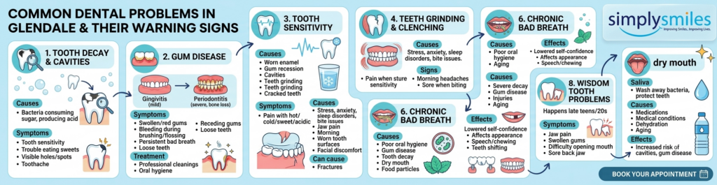 What Are the Most Common Dental Problems in Glendale?